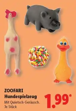 Lidl ZOOFARI Hundespielzeug Angebot