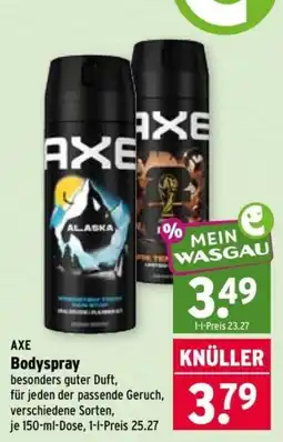 Wasgau AXE Bodyspray Angebot