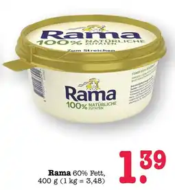 Scheck-in-Center Rama 60% Fett Angebot
