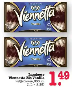 Scheck-in-Center Langnese Viennetta Eis Vanilla Angebot