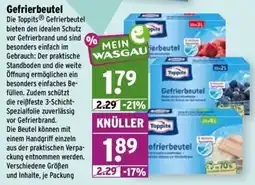 Wasgau Toppits Gefrierbeutel Angebot