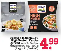 Scheck-in-Center Frosta à la Carte oder High Protein Fertiggericht Angebot