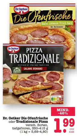 Scheck-in-Center Dr. Oetker Die Ofenfrische oder Tradizionale Pizza Angebot