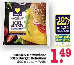 Scheck-in-Center EDEKA Herzstücke XXL Burger Scheiben Angebot