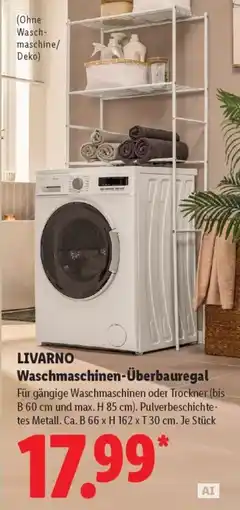 Lidl LIVARNO Waschmaschinen-Überbauregal Angebot