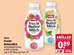 Wasgau Müller Frucht-Buttermilch Angebot