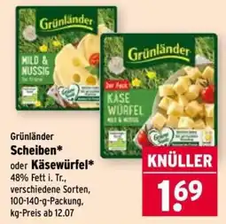 Wasgau Grünländer Käsewürfel Angebot