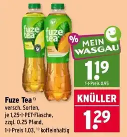 Wasgau Fuze Tea Angebot