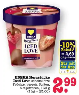 Scheck-in-Center EDEKA Herzstücke Iced Love Angebot