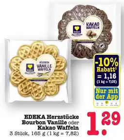 Scheck-in-Center EDEKA Herzstücke Bourbon Vanille Waffeln Angebot