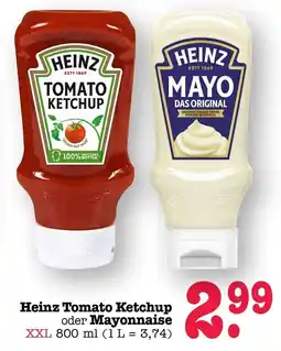 Scheck-in-Center Heinz Tomato Ketchup oder Mayonnaise Angebot