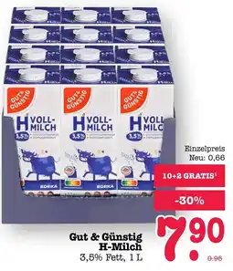 Scheck-in-Center Gut & Günstig H-Milch Angebot