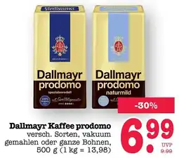 Scheck-in-Center Dallmayr Kaffee prodomo Angebot