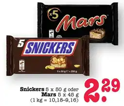 Scheck-in-Center Snickers Angebot