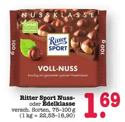 Scheck-in-Center Ritter Sport Nuss- oder Edelklasse Angebot
