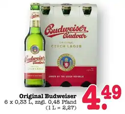 Scheck-in-Center Original Budweiser Angebot
