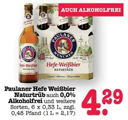 Scheck-in-Center Paulaner Hefe Weißbier Naturtrüb Angebot