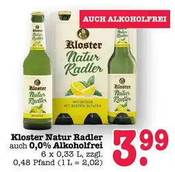 Scheck-in-Center Kloster Natur Radler Angebot