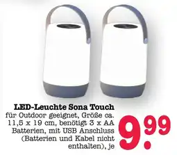 Scheck-in-Center LED-Leuchte Sona Touch Angebot