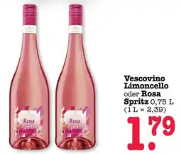 Scheck-in-Center Vescovino Limoncello oder Rosa Spritz Angebot