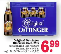 Scheck-in-Center Original Oettinger Glorietta Cola-Mix Angebot