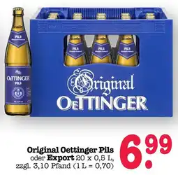 Scheck-in-Center Original Oettinger Pils Angebot
