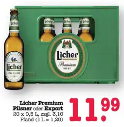 Scheck-in-Center Licher Premium Pilsner Angebot