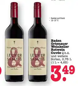 Scheck-in-Center Baden Ortenauer Weinkeller Rotwein Cuvée Angebot
