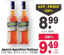 Scheck-in-Center Aperol Aperitivo Italiano Angebot