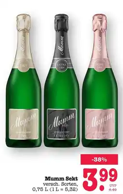 Scheck-in-Center Mumm Sekt Angebot