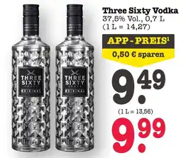 Scheck-in-Center Three Sixty Vodka Angebot