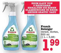 Scheck-in-Center Frosch Reiniger Angebot