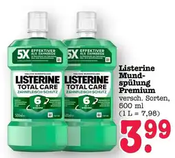 Scheck-in-Center Listerine Mundspülung Premium Angebot