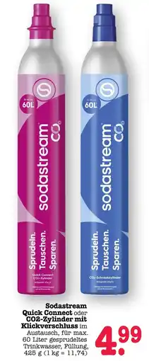 Scheck-in-Center Sodastream Quick Connect oder CO2-Zylinder Angebot