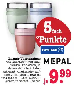 Scheck-in-Center Lunch-Vorratsdose MEPAL Angebot