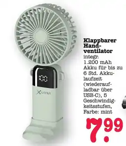 Scheck-in-Center Klappbarer Hand-ventilator X LAYER Angebot
