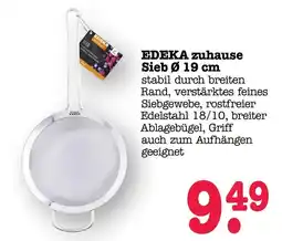 Scheck-in-Center EDEKA zuhause Sieb Ø 19 cm Angebot