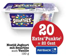 Scheck-in-Center Nestlé Joghurt mit Smarties auch Vanille Angebot