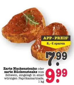 Scheck-in-Center Zarte Nackensteaks oder zarte Rückensteaks Angebot