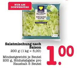 Scheck-in-Center EDEKA Herzstücke Eisbergsalat SALAT PUR Angebot