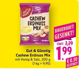 Scheck-in-Center Gut & Günstig Cashew Erdnuss Mix Angebot