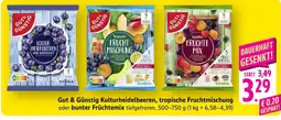 Scheck-in-Center Gut & Günstig Kulturheidelbeeren, tropische Fruchtmischung oder bunter Früchtemix Angebot