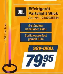 Expert Technomarkt JBL Effektgerat Partylight Stick Angebot