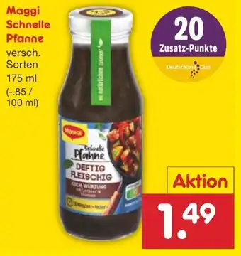 Netto Marken-Discount Maggi Schnelle Pfanne 175ml Angebot