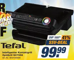 Expert Technomarkt Tefal Intelligenter Kontaktgrill OptiGrill GC7058 Angebot