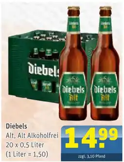 Getränke Arena Diebels alt, alt alkoholfrei Angebot