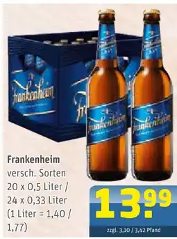 Getränke Arena Frankenheim bier Angebot
