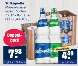 Getränkewelt Stiftsquelle mineralwasser Angebot