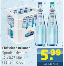Getränke Arena Christinen brunnen sprudel, medium Angebot