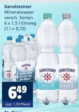 Getränkewelt Gerolsteiner mineralwasser Angebot